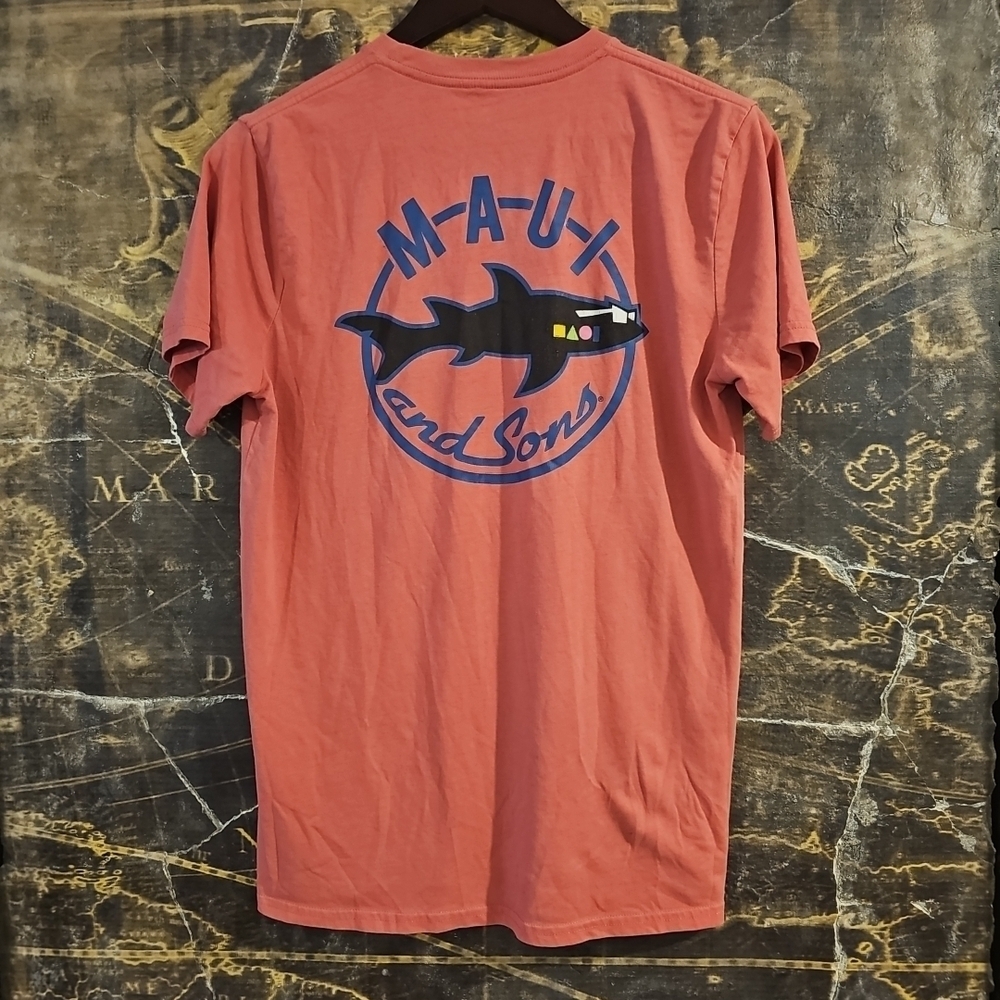 Vintage 90s Maui & Sons Shark Shirt Size Medium